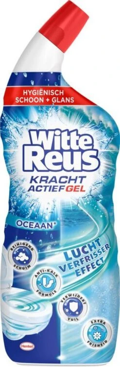 Witte Reus Toiletreiniger - Kracht Actief Gel Oceaan - Voordeelverpakking 10 X 700ml -Sparkle home Winkel 393x1200 2