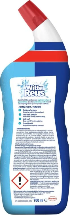 Witte Reus Toiletreiniger - Kracht Actief Gel Oceaan - Voordeelverpakking 10 X 700ml -Sparkle home Winkel 393x1200 3