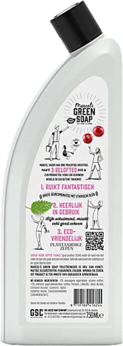 Marcel's Green Soap Toiletreiniger Patchouli & Cranberry - 750 Ml -Sparkle home Winkel 429x1200