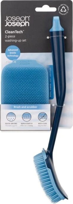 Joseph Joseph CleanTech Afwasborstel En Schrobber Set - Kunststof -Sparkle home Winkel 431x1200