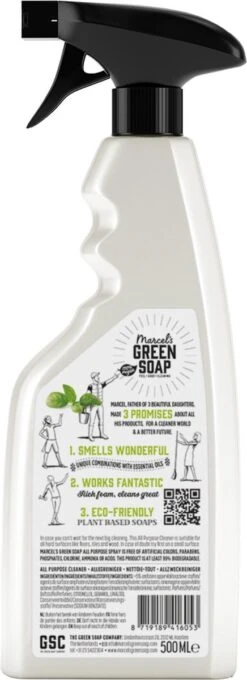 Marcel's Green Soap Allesreiniger Spray Basilicum & Vertivert Gras - 6 X 500 Ml -Sparkle home Winkel 436x1200 1