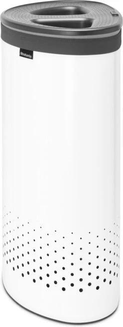 Brabantia Wasmand Met Deksel - 55 L - White / Dark Grey Kunststof Deksel 19 Brabantia Wasmand Met Deksel - 55 L - White / Dark Grey Kunststof Deksel -Sparkle home Winkel 452x1200