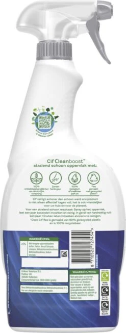 Cif CleanBoost Power & Shine Badkamer Spray - 6 X 750 Ml - Voordeelverpakking -Sparkle home Winkel 454x1200 2