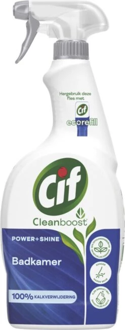 Cif CleanBoost Power & Shine Badkamer Spray - 6 X 750 Ml - Voordeelverpakking -Sparkle home Winkel 455x1200 1
