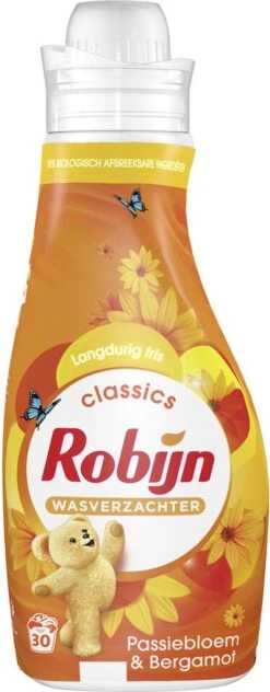Robijn Classics Passiebloem & Bergamot Wasverzachter - 8 X 30 Wasbeurten - Voordeelverpakking -Sparkle home Winkel 469x1200 1