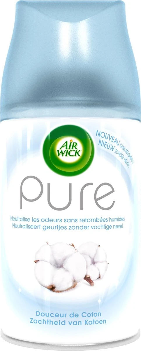 Air Wick Freshmatic Automatische Spray Luchtverfrisser - Pure Zachtheid Van Katoen Navulling - 3 Stuks - Voordeelverpakking 6 Air Wick Freshmatic Automatische Spray Luchtverfrisser - Pure Zachtheid Van Katoen Navulling - 3 Stuks - Voordeelverpakking - Afbeelding 4
