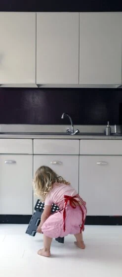 PUHLMANN - Inklapbare Kruk, JAMES, Plastic, Grijs, 22 Cm Hoog, Max 100 Kilo -Sparkle home Winkel 530x1200