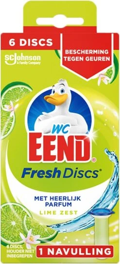 WC Eend Houder Fresh Discs Lime Zest + 3 X 6 Discs Navulling -Sparkle home Winkel 545x1200 1