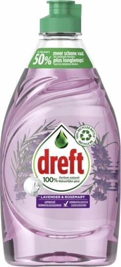 Dreft Naturals Lavender & Rosemary Afwasmiddel - Voordeelverpakking 10x450ml -Sparkle home Winkel 546x1200
