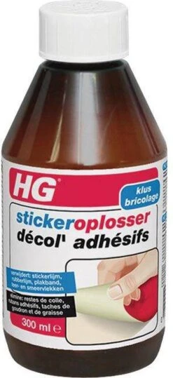 HG Stickerverwijderaar - 300ml - Eenvoudig In Gebruik - 100% Lijmrestenverwijdering -Sparkle home Winkel 550x1200