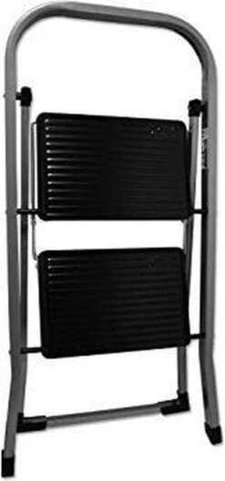 Excellent Houseware Inklapbare Keukentrap - 2 Treden - Tot 150kg - Metaal 11 Excellent Houseware Inklapbare Keukentrap - 2 Treden - Tot 150kg - Metaal -Sparkle home Winkel 561x1200