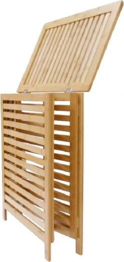 HUISSON Wasmand Met Deksel Bamboe Uitneembare Waszak Wasmanden Met Deksel 75 Ltr. -Sparkle home Winkel 572x1200