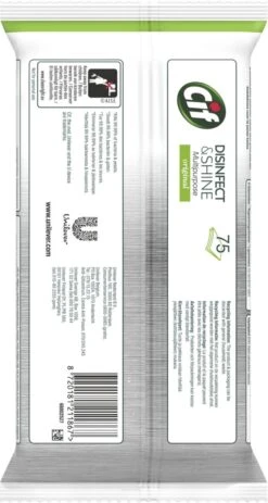 Cif Disinfect & Shine Wipes Doden 99,99% Van De Bacteriën Original Desinfecterende Schoonmaakdoekjes, Van 100% Biologisch Afbreekbaar Textiel 5 X 75 Doekjes 17 Cif Disinfect & Shine Wipes Doden 99,99% Van De Bacteriën Original Desinfecterende Schoonmaakdoekjes, Van 100% Biologisch Afbreekbaar Textiel 5 X 75 Doekjes -Sparkle home Winkel 640x1200 2