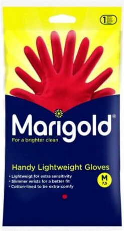 Marigold Medium - Huishandschoenen - Rood - Lichtgewicht - Met Katoenen Voering -Sparkle home Winkel 646x1200 1