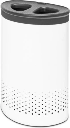 Brabantia Wasmand Met Deksel - 55 L - White / Dark Grey Kunststof Deksel 17 Brabantia Wasmand Met Deksel - 55 L - White / Dark Grey Kunststof Deksel -Sparkle home Winkel 662x1200