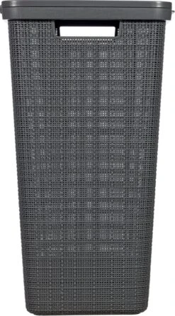 Curver Jute Wasmand Met Deksel - 58L - Donkergrijs 21 Curver Jute Wasmand Met Deksel - 58L - Donkergrijs -Sparkle home Winkel 664x1200