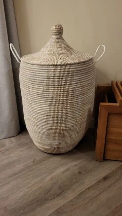 FAM Wasmand Traditionale XL WIT, Handgemaakt