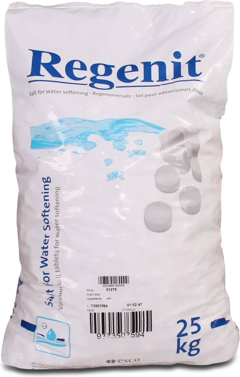 Regenit Onthardingszout Tabletten 25 Kilo Levering 3 Regenit Onthardingszout Tabletten 25 Kilo Levering
