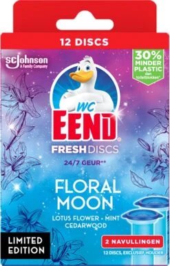 WC-Eend Fresh Discs Floral Moon + Navulling 12 Discs -Sparkle home Winkel 767x1200 1