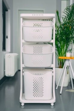 Sens Design Wassorteerder – Wasmand Met 3 Vakken - Op Wieltjes -Sparkle home Winkel 799x1200 18