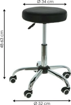 Alora Tabouret Op Wielen - Zadelkruk - Zwart - Kruk – Kapperskruk - Draaikruk - Werkkruk - Verstelbaar 10 Alora Tabouret Op Wielen - Zadelkruk - Zwart - Kruk – Kapperskruk - Draaikruk - Werkkruk - Verstelbaar -Sparkle home Winkel 809x1200 1