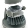 In Round Afwasborstel Met Zeepdispenser / Zeepreservoir – Inclusief Houder – Grijs – Afwas Borstel – Zeep Handborstel – Doseerpomp – Afwasmiddel Dispenser – Navulbaar -Sparkle home Winkel 809x1200