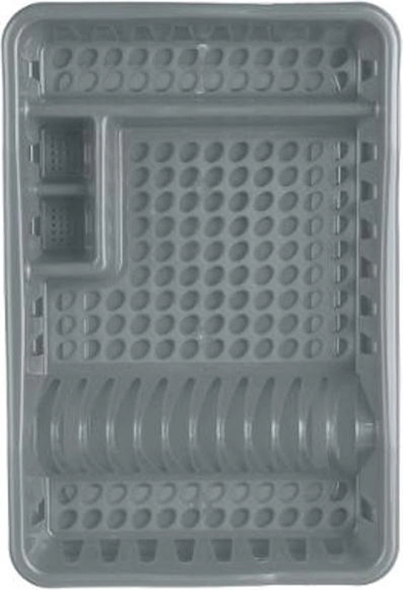 Merkloos Decopatent® Afdruiprek Voor Afwas - Afdruiprekje Met Lekbak - Kunststof Afdruipmat - Afwassen Borden & Bestek - 32.5x49x9 - Grijs 6 Merkloos Decopatent® Afdruiprek Voor Afwas - Afdruiprekje Met Lekbak - Kunststof Afdruipmat - Afwassen Borden & Bestek - 32.5x49x9 - Grijs - Afbeelding 4