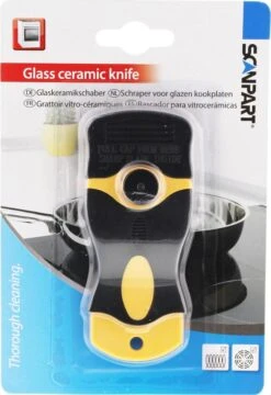 Scanpart Kookplaat Schraper - Schraapijzer - Radeermes - Voor Alle Glazen Kookplaten - Zoals Keramische Inductie En Halogeen Kookplaten - Kunststof - Vervangbaar Mesje - Krasvrij -Sparkle home Winkel 824x1200 4