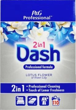 Dash 2 In 1 Lotusbloem En Lelie Waspoeder - XL Pack - 110 Wasbeurten -Sparkle home Winkel 833x1200