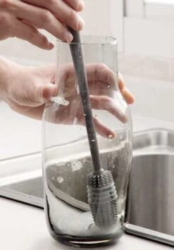 Merkloos Afwasborstel Voor Lange Glazen - Siliconenborstel Lange Glazen - Baby Flessenborstel - Duurzame Afwasborstel - Siliconen Afwasborstel -Sparkle home Winkel 834x1200 1