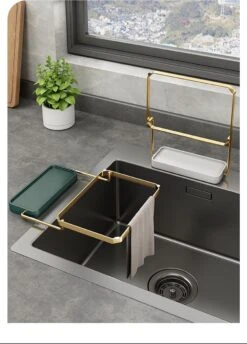 Merkloos Gootsteen Organizer - Gootsteen Afval Netje - Gootsteenontstopper -Gootsteen Zeef Netto- Sink Filter Rack Anti-Blokkeren Wegwerp-Fijne Mesh Filter Aanrecht Zeef Mesh Tas Voor Keuken- Spoelbak - Incl. 50 Netjes -Sparkle home Winkel 861x1200 2