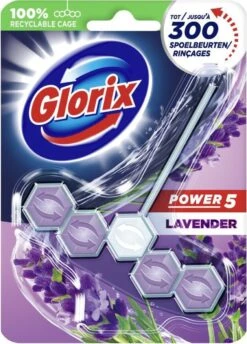 Glorix Power 5 Toiletblokken - Lavendel - 9 Stuks - Voordeelverpakking -Sparkle home Winkel 861x1200 3