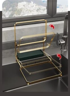 Merkloos Gootsteen Organizer - Gootsteen Afval Netje - Gootsteenontstopper -Gootsteen Zeef Netto- Sink Filter Rack Anti-Blokkeren Wegwerp-Fijne Mesh Filter Aanrecht Zeef Mesh Tas Voor Keuken- Spoelbak - Incl. 50 Netjes -Sparkle home Winkel 876x1200 1