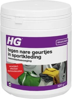 HG Tegen Nare Geurtjes In Sportkleding Wasmiddeltoevoeging - 500gr - Ook Bruikbaar Voor Handdoeken En Andere Kleding - Elimineert 100% Stankmoleculen - Biologisch Afbreekbaar -Sparkle home Winkel 877x1200 2
