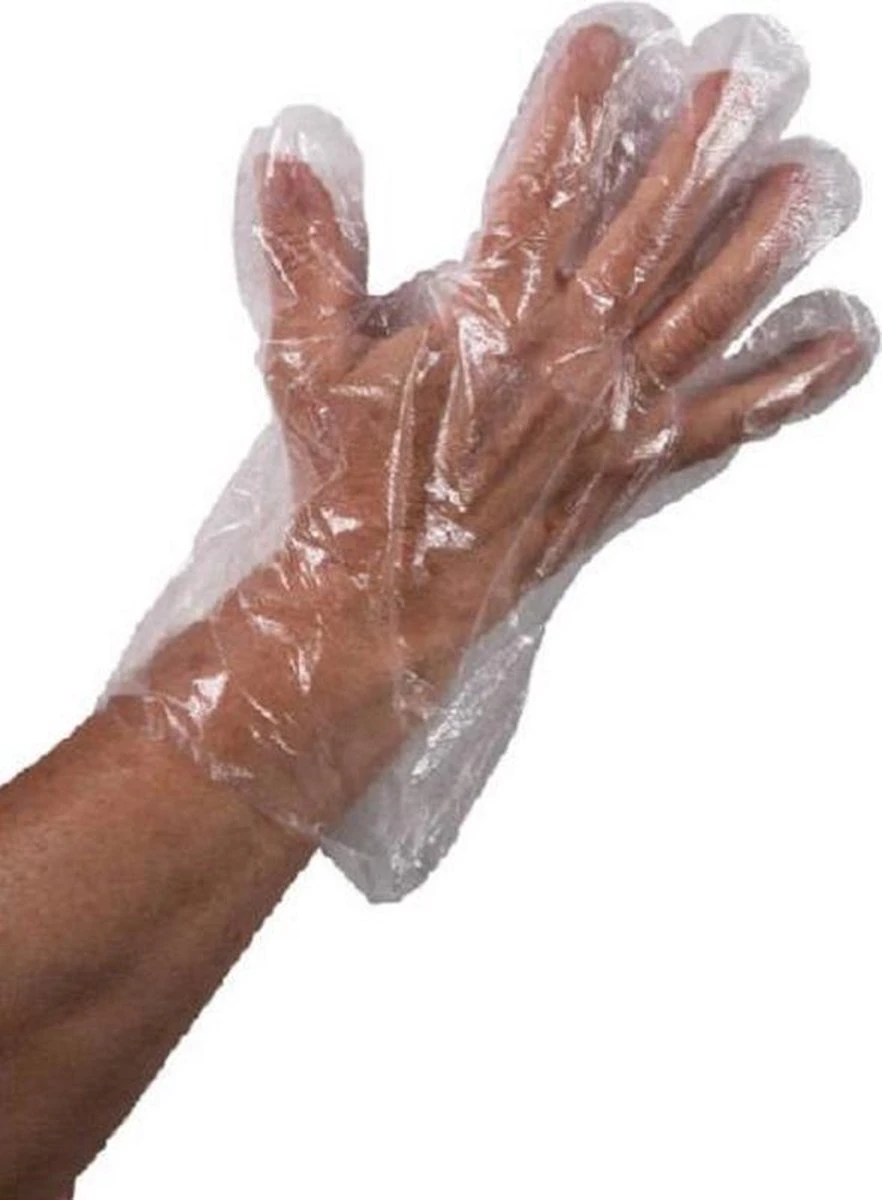 Merkloos Transparante Plastic Wegwerp Handschoenen - Maat L - 200 Stuks 4 Merkloos Transparante Plastic Wegwerp Handschoenen - Maat L - 200 Stuks - Afbeelding 2