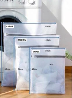 Merkloos Laundry Bag | Waszak | Set Van 4 Waszakken Met Rits | Transparant | Wasnet | Waszakjes | Vakantie Als Kledingsorteerder | Groot Formaat | Laken/schoenen/bh/ondergoed/kleding -Sparkle home Winkel 886x1200