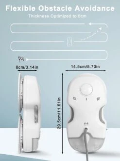 Hutt C6 Robot Ramen Reiniger Met Afstandsbediening - Ramen Wassen - Automatisch - Afstandsbediening - Anti Val - Wit -Sparkle home Winkel 899x1200 11