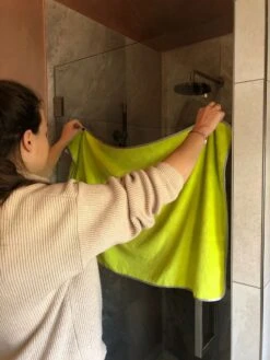 Microvezelstore.nl - Droogdoek Badkamer - Quick Dry / Fastdry Droogdoek - Groot 60x90cm - Grijs -Sparkle home Winkel 900x1200 34