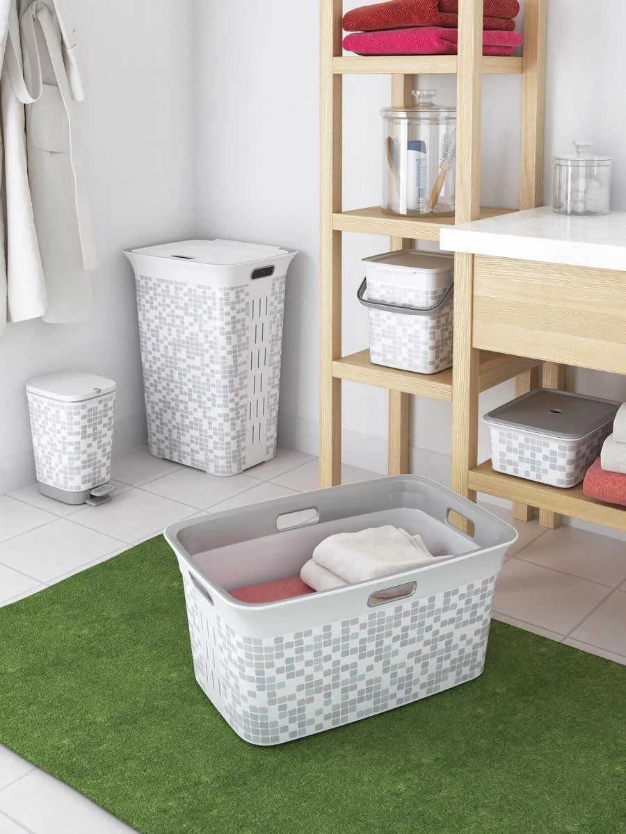 Kis Chic Home Wasmand - 45L - 59x39x27cm - Mosaic 5 Kis Chic Home Wasmand - 45L - 59x39x27cm - Mosaic - Afbeelding 3