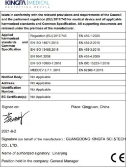 100 Medische Nitril Onderzoekshandschoenen | Kingfa KS-ST RT021 -Sparkle home Winkel 902x1200