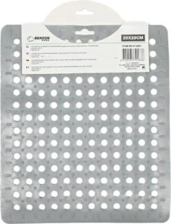 Merkloos Gootsteenmat PVC Vierkant Grijs 28 Cm -Sparkle home Winkel 916x1200 2