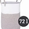 Mmoods Wasmand Katoen 72 Liter - Opbergmand Speelgoed - Wassorteerder Met Handvaten - Wasbox Badkamer - Mand Rond Badkamer Grijs -Sparkle home Winkel 956x1200 3