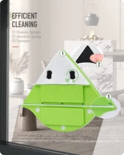 2 Stuks Magnetische Raamwisser Voor Dubbelglas - Ruitenreiniger - Ramenwasser - Magneet Ruitenwisser -Sparkle home Winkel 960x1200 8