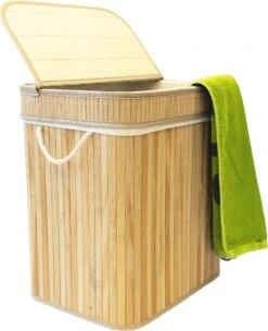 Casa Pura Bamboe Wasmand - Wassorteerder - Wasbox - Met Handvatten - 40 X 30 X 45 Cm -Sparkle home Winkel 974x1200 3