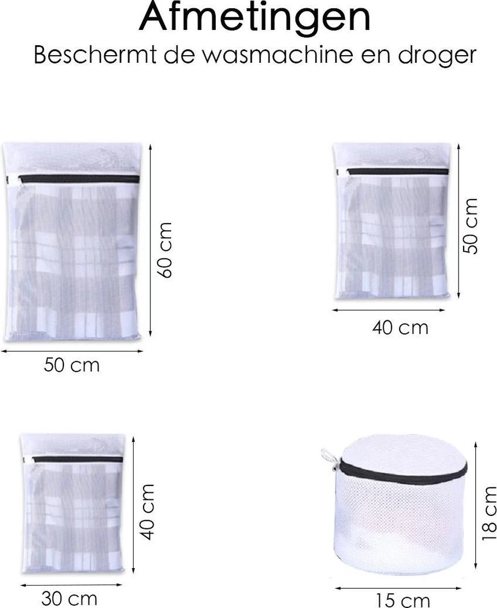 Merkloos Waszakken - Wasnetten - Bescherm Je Wasgoed En Wasmachine - Packing Cubes - Travel Organizer - 7 Stuks 7 Merkloos Waszakken - Wasnetten - Bescherm Je Wasgoed En Wasmachine - Packing Cubes - Travel Organizer - 7 Stuks - Afbeelding 5