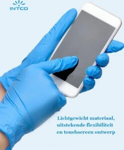 Intco Nitril Handschoenen - 100 Stuks Nitril Wegwerp Handschoenen - Poedervrij, Latexvrij - Onderzoekshandschoenen - Maat: M - Blauw -Sparkle home Winkel 992x1200 1